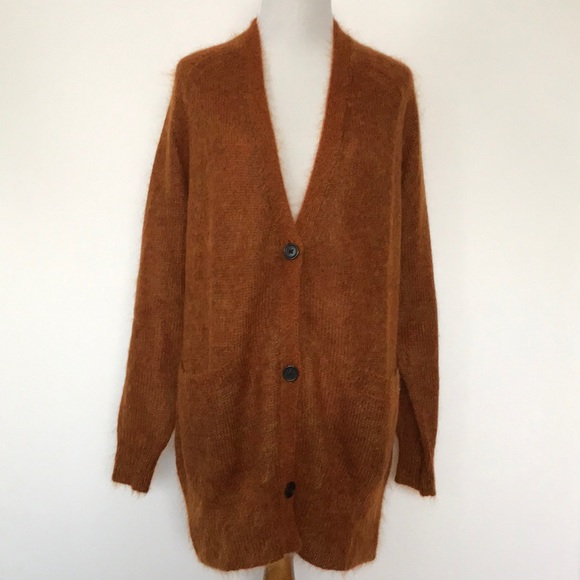 New Isabel Marant Clawson Longline Cardigan in Henna Size 34